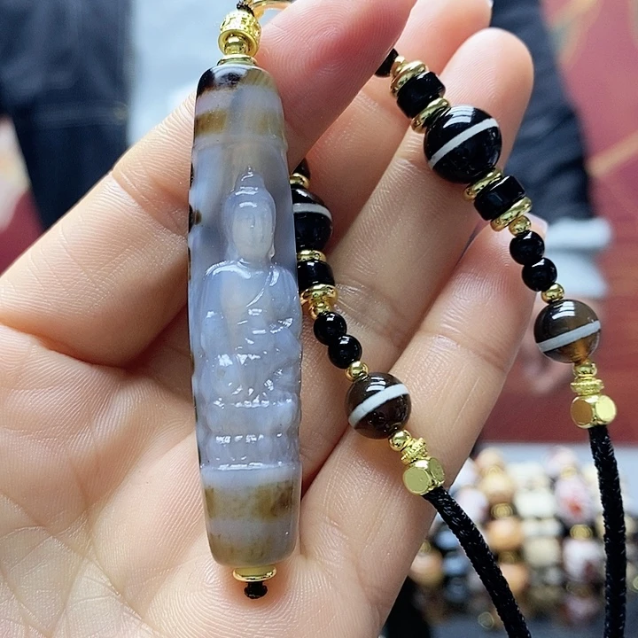 玛瑙/玉髓合金颈饰
