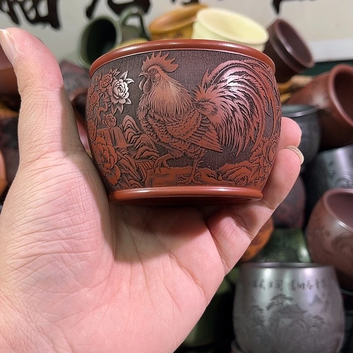 茶杯紫砂全手工紫砂主人杯