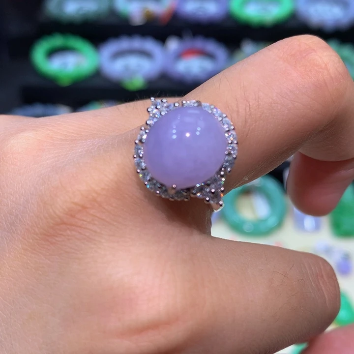 翡翠银S925镶嵌颈饰翡翠