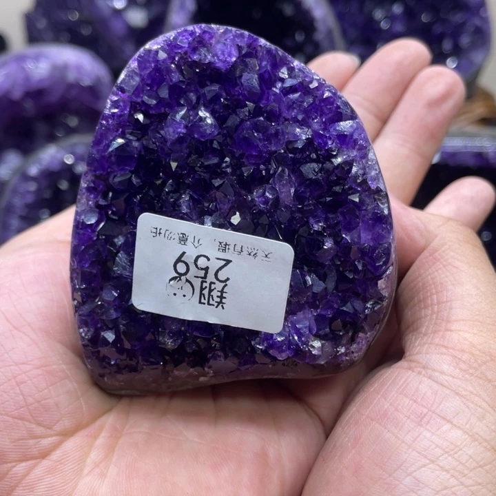 紫晶珠宝半成品未镶嵌