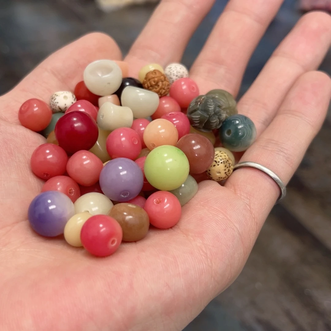 白玉菩提吊坠小**?z10-12/微瑕混锅底不售后