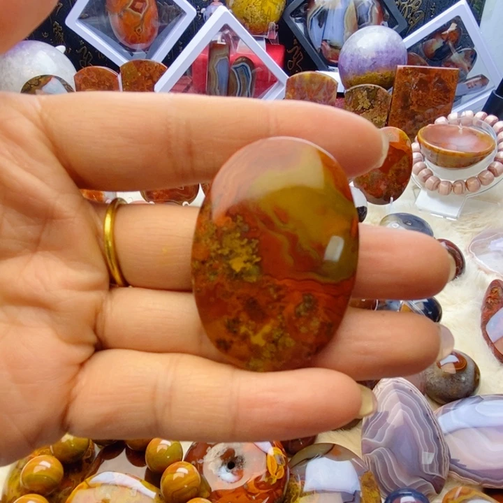 玛瑙/玉髓未镶嵌宣化战国红玛瑙无事牌