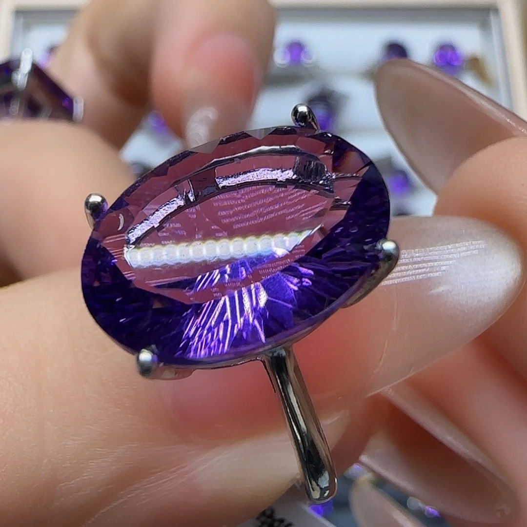 *****水晶银S925镶嵌珠宝半成品G 6克拉