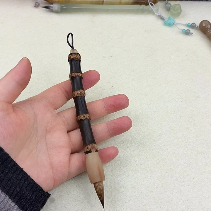 高货毛笔出峰2.3紫竹狼一只