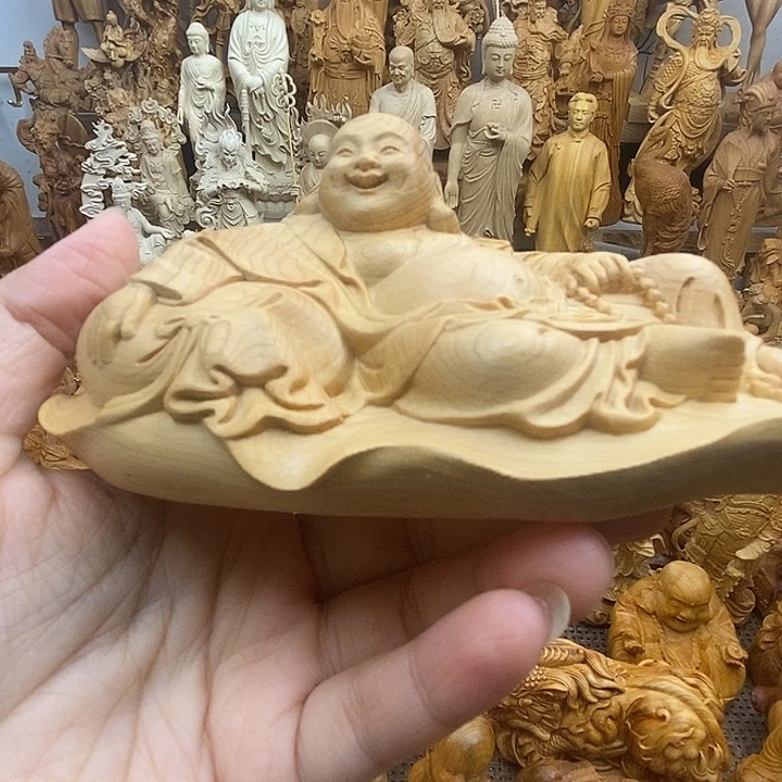 小***兵柏木（崖柏）弥勒佛