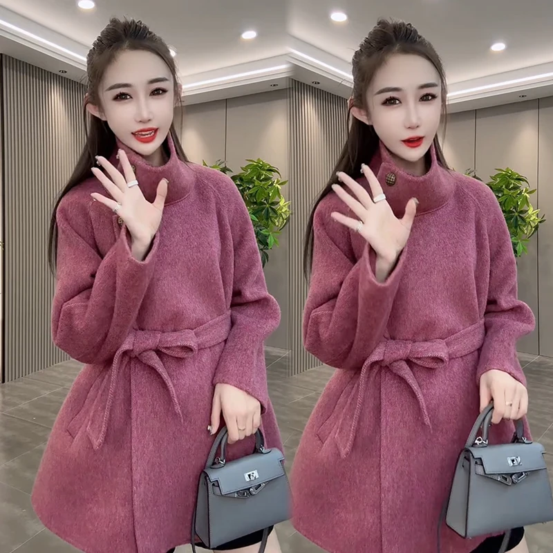 2025秋季新款时尚显瘦气质网红高档洋气女高级百搭宽松大码大衣潮