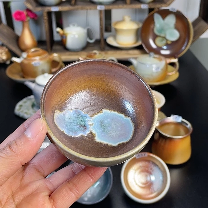 燃薪柴烧茶器主人杯