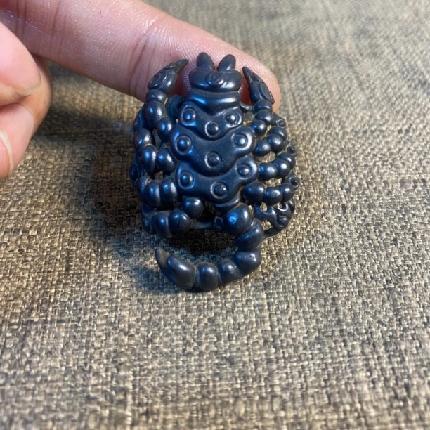 天铁老胎小蝎子摆件挂件