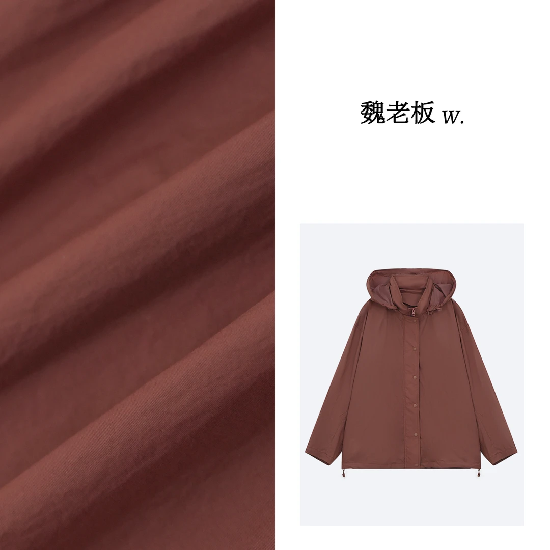 W.Diva【茜素】春季户外运动休闲舒适防晒长袖薄款外套1C1983214