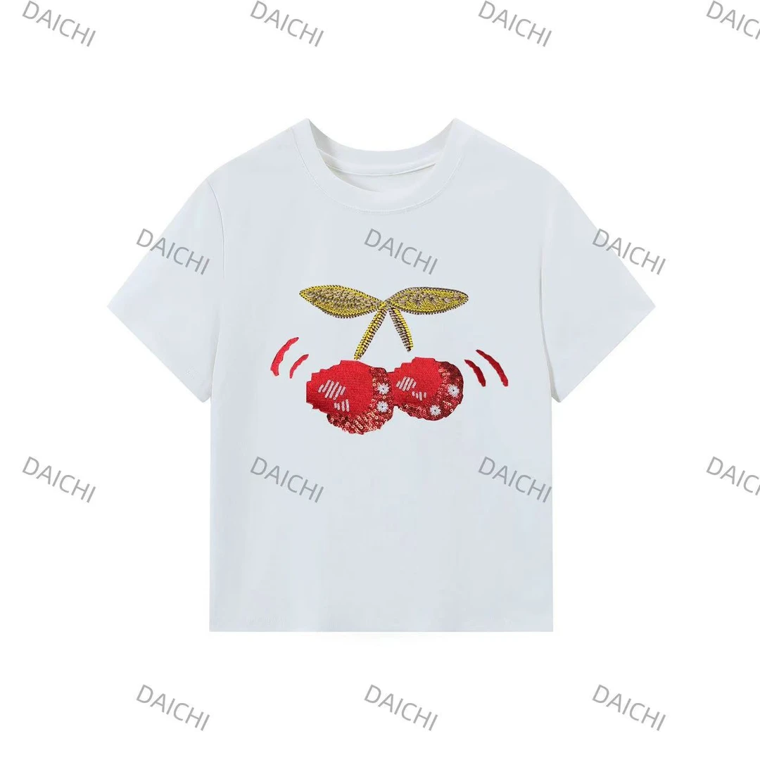 莉莉春秋夏款-新品2025发布微宽松版白色T恤女KK6