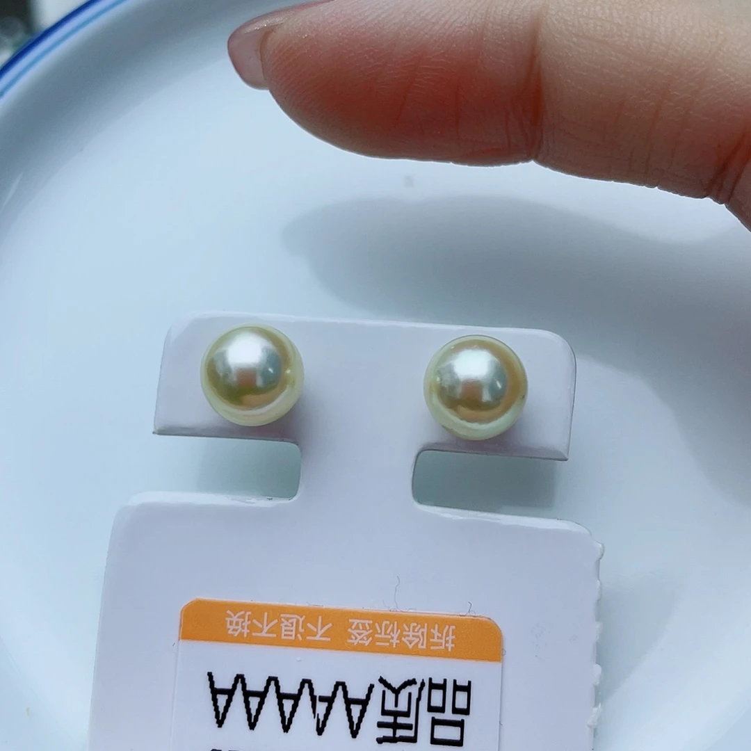 耳饰海水珍珠18K金镶嵌w3
