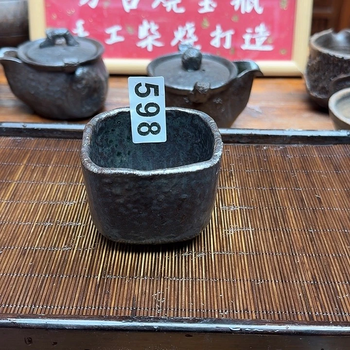 纯手工制作粗陶茶具