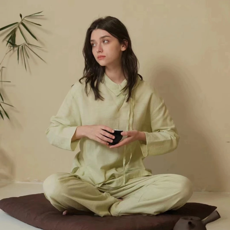 【梅子姐姐专属】241-010朵朵可可女款春夏时尚家居服套装