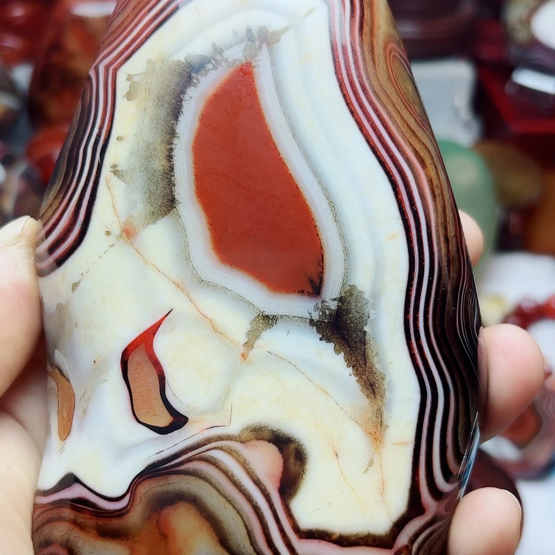 玛瑙/玉髓珠宝奇石未镶嵌心**尘