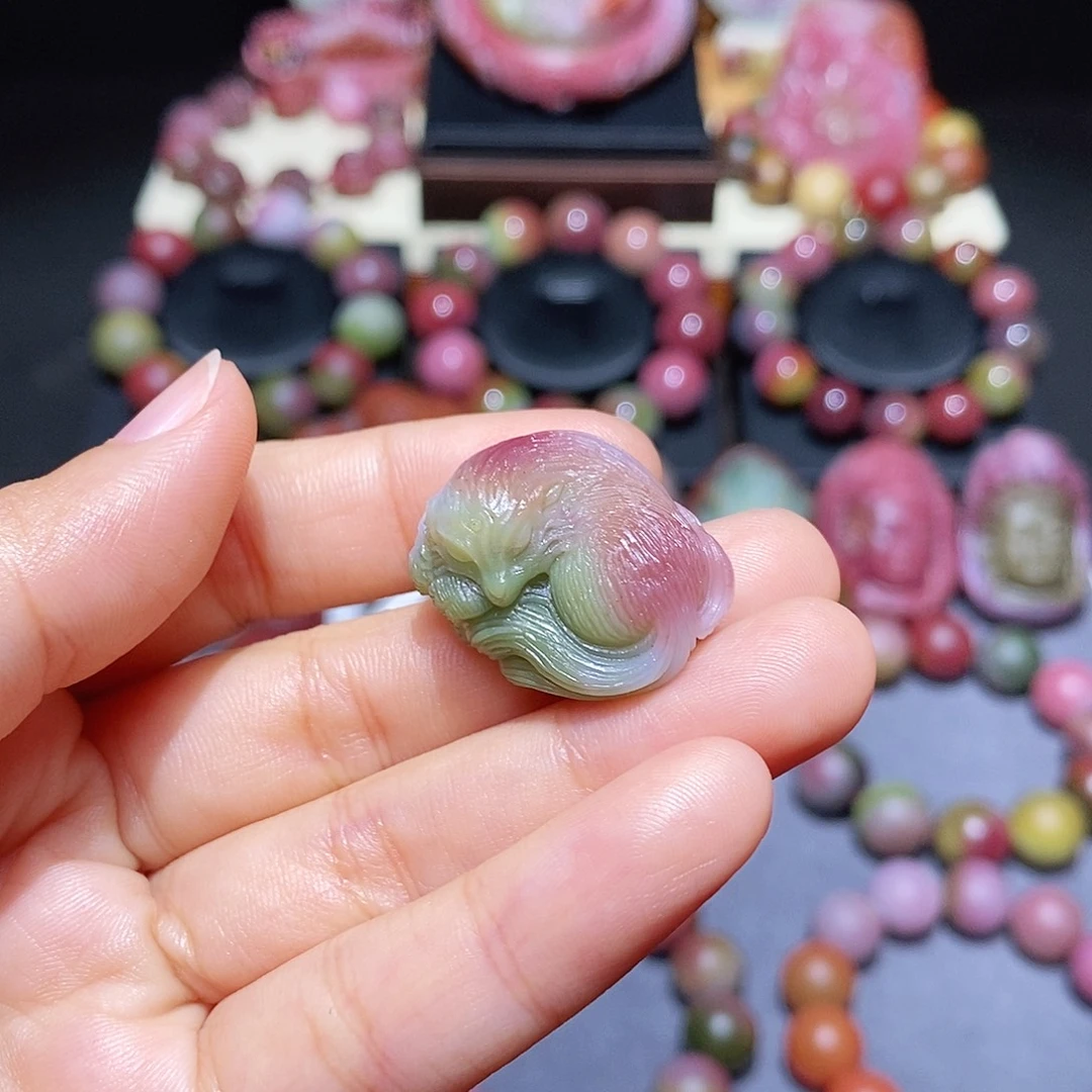 玛瑙/玉髓未镶嵌盐源玛瑙大师工西瓜凤九