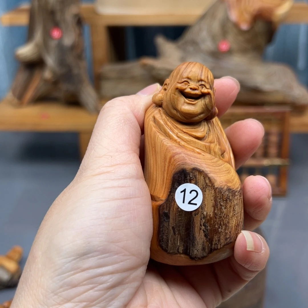 林***肆木崖柏木摆件手把件，