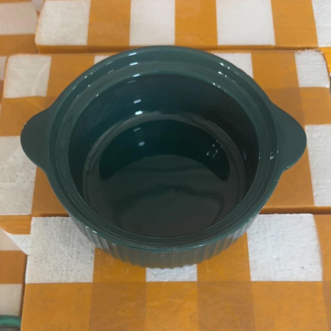 a005色釉双耳锅1只装