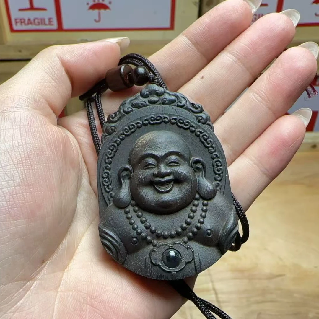 A666文玩木雕吊坠  礼盒