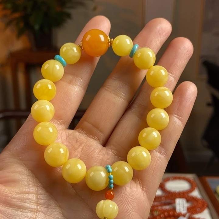 琥珀手链未镶嵌蜜蜡手串11