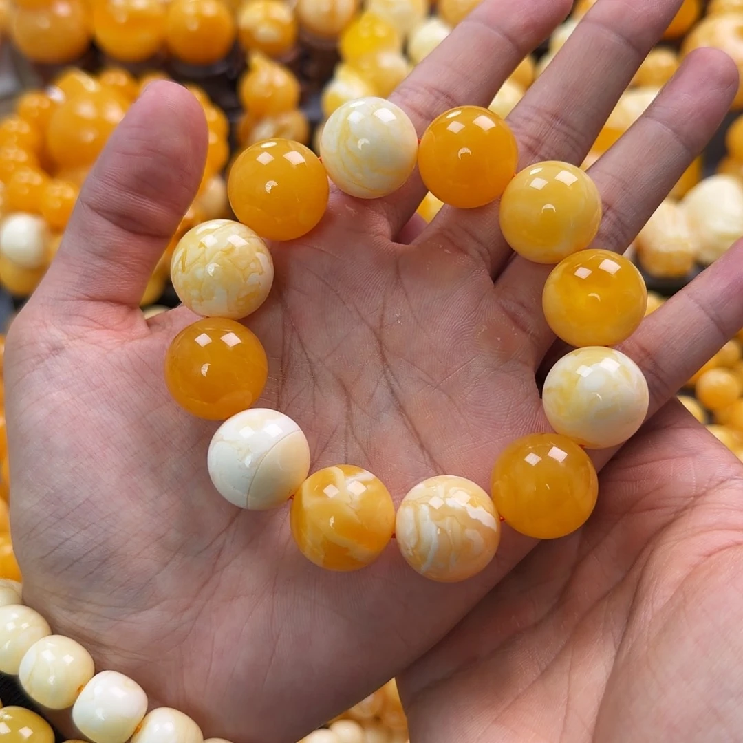 琥珀未镶嵌珠宝奇石19mm
