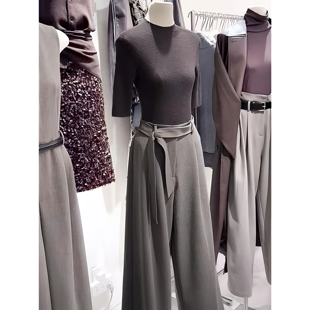 颜值真的很nice！气质内搭轻奢商务风针织衫女慵懒感显瘦修身上衣