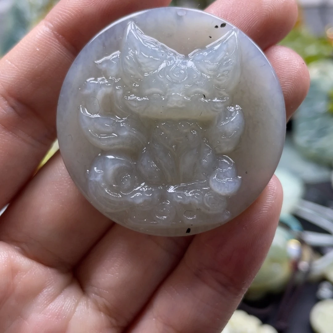 蛇纹石玉未镶嵌吊坠