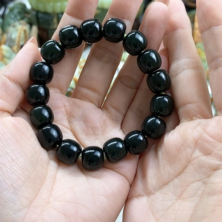 未镶嵌手链透闪石质玉心*好