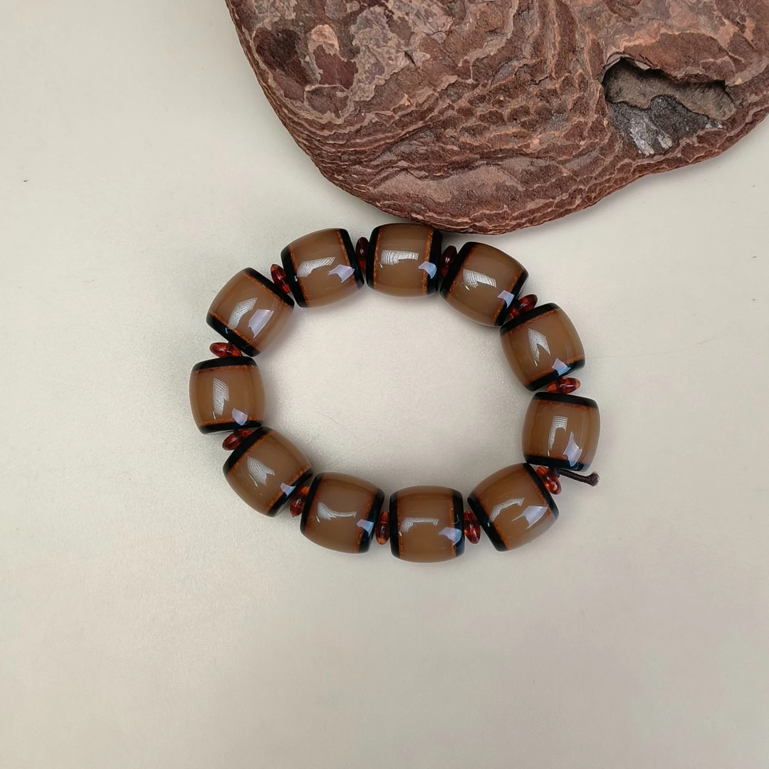 【天鑫】nj黑桶珠手串