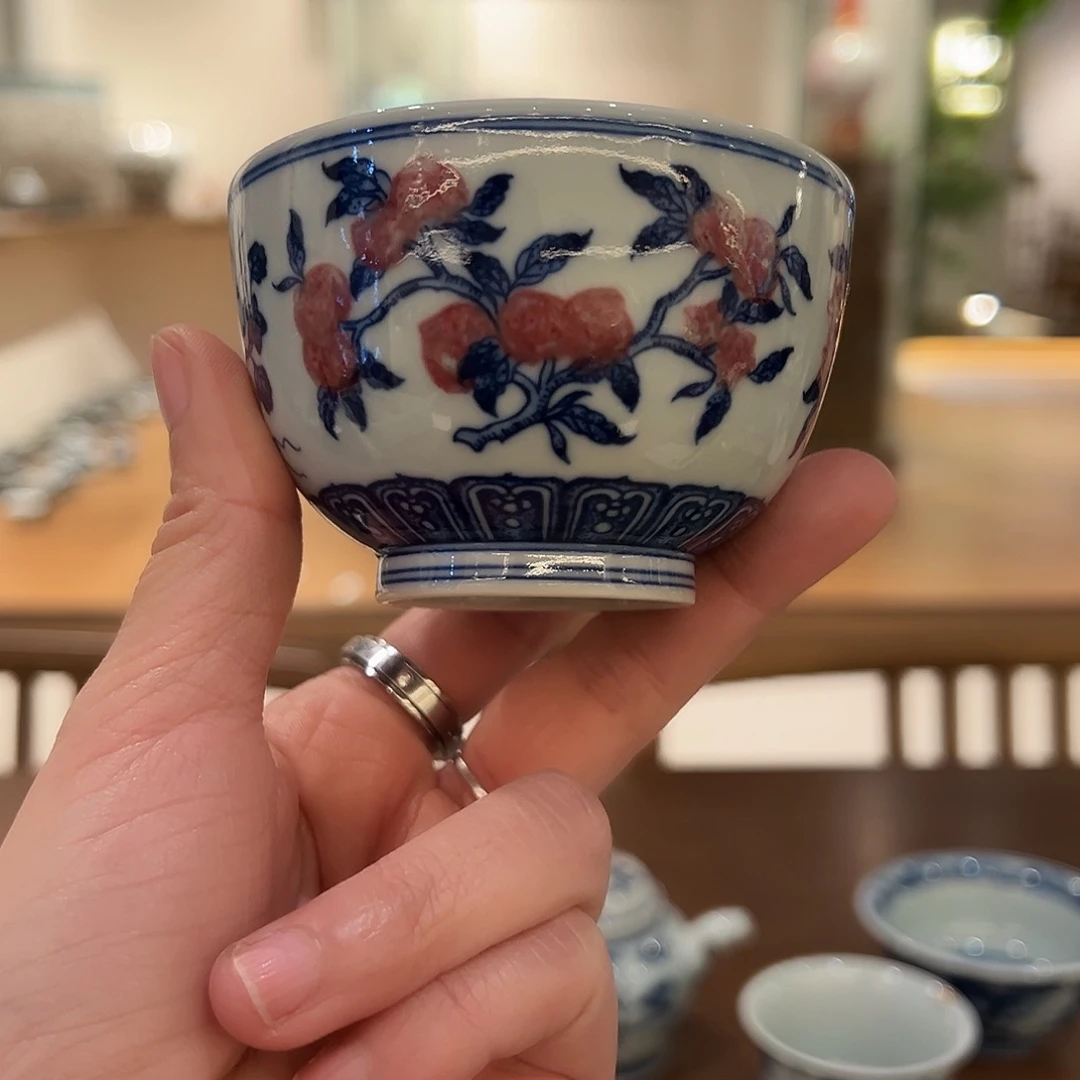 微瑕臻玉古坊原矿孔雀石青花釉里红