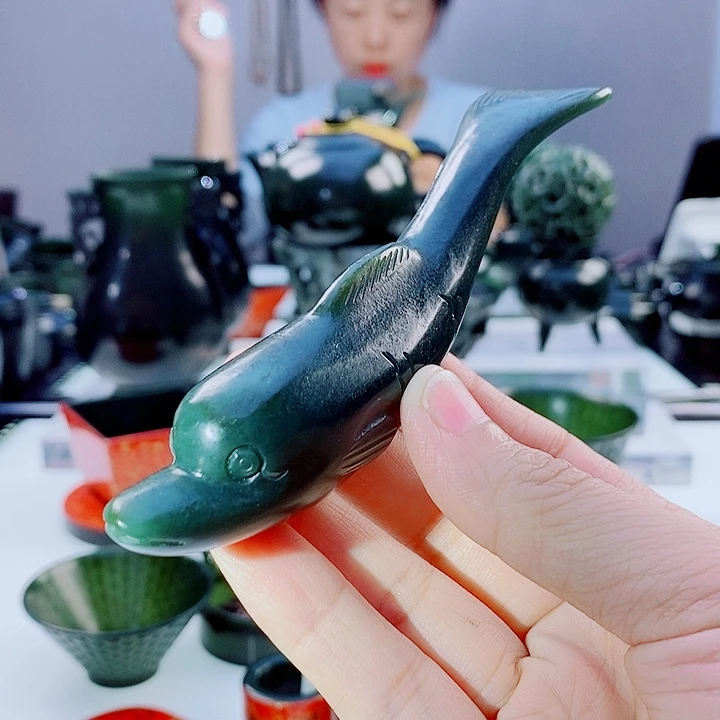 未镶嵌和田玉（青玉）把件微瑕