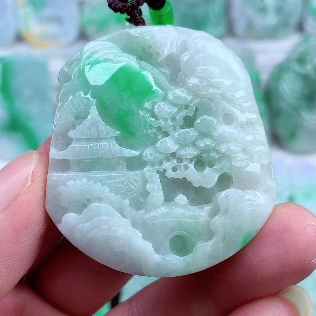 翡翠未镶嵌颈饰翡翠吊坠