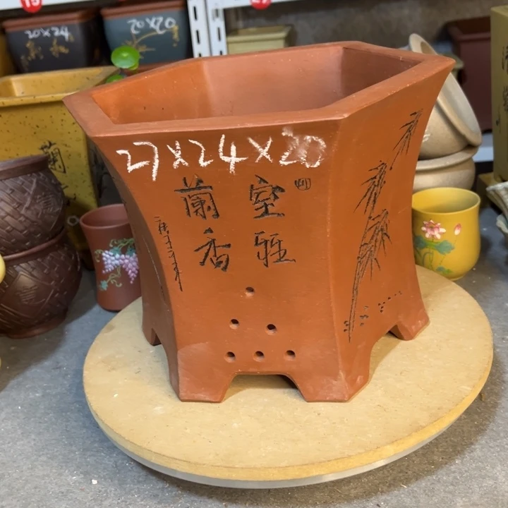 紫砂花盆紫砂花盆