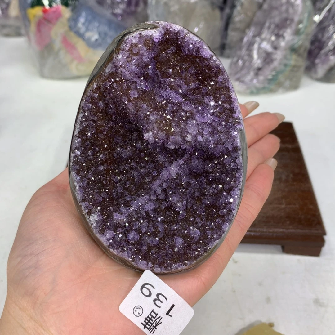 紫晶摆件未镶嵌水晶