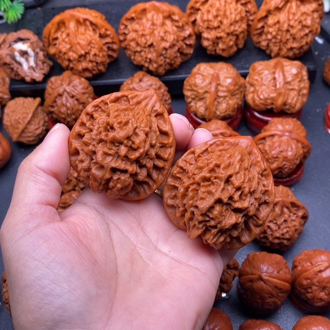 文玩核桃把件46官帽