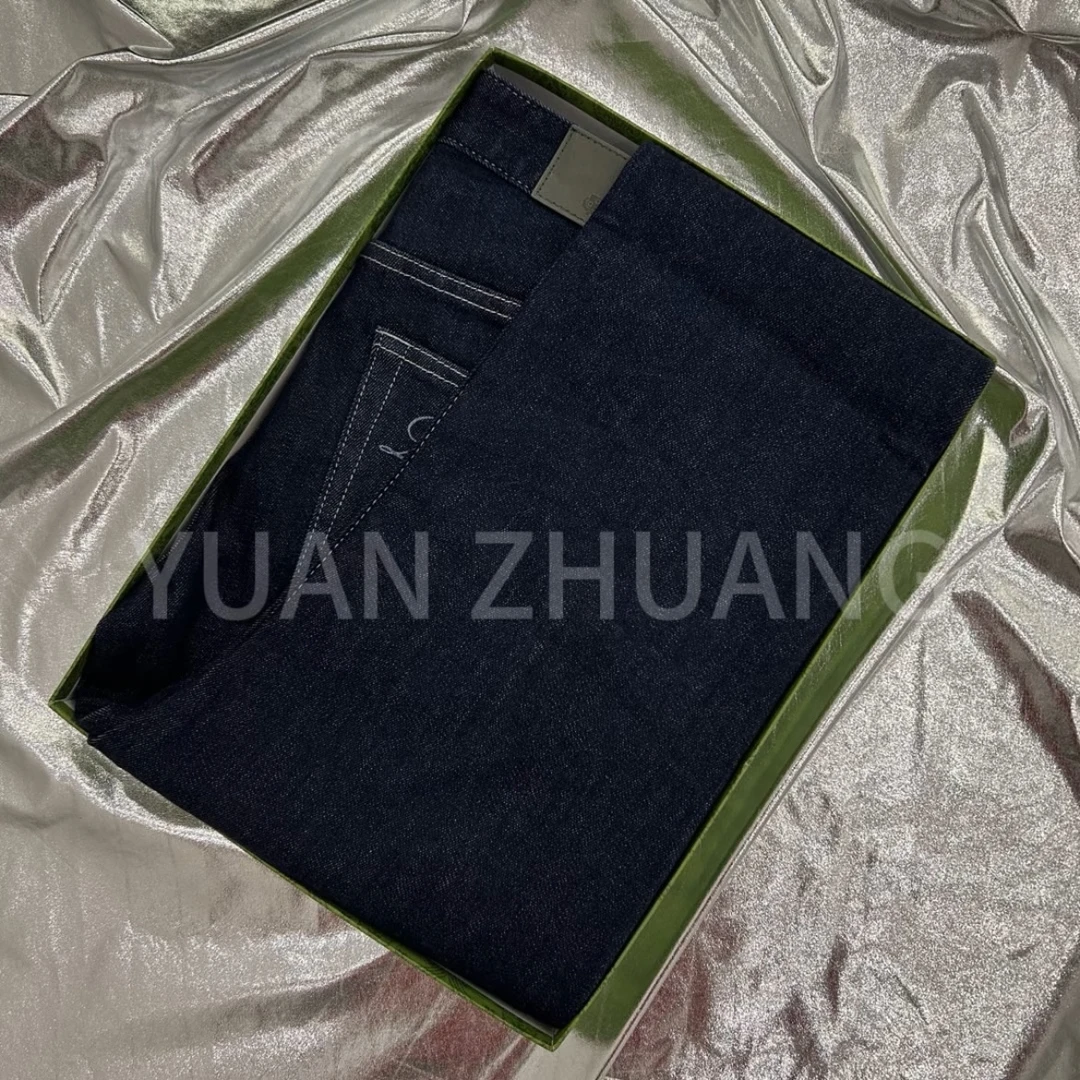 爆 （LA700）秋冬新款时尚百搭轻奢潮牌中腰小直筒洗水牛仔