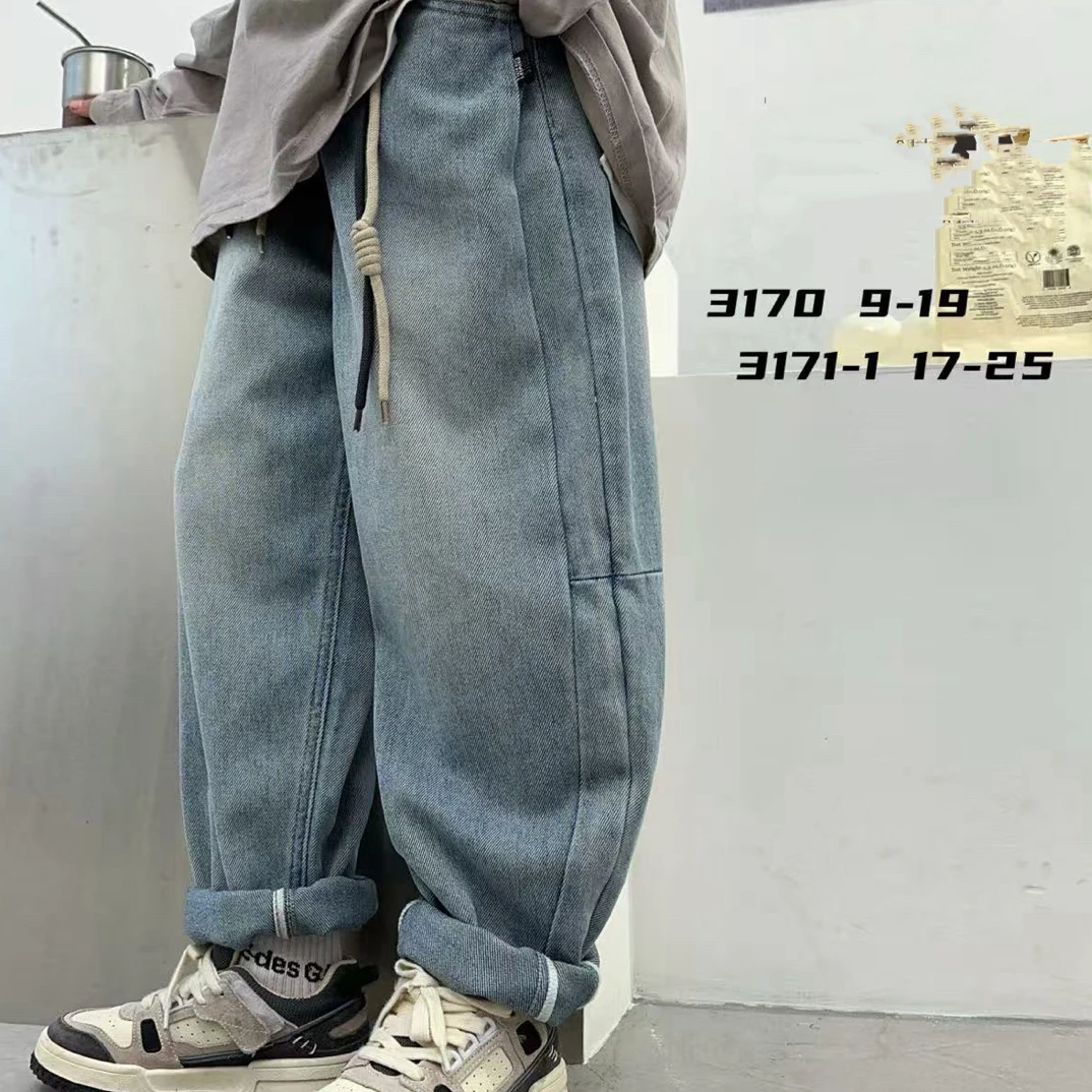 13171高端潮流时尚百搭休闲童装时尚牛仔裤D3-1-2