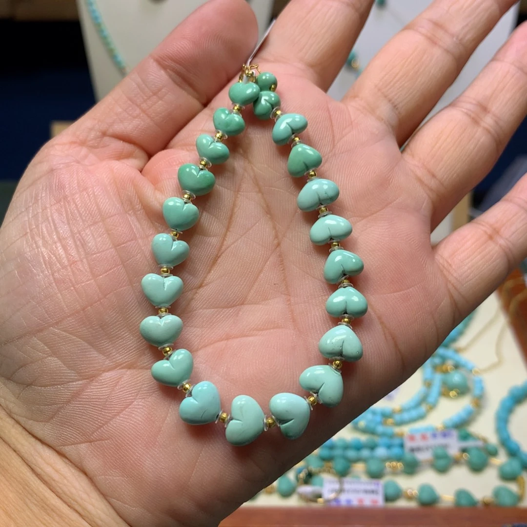 18K金镶嵌绿松石单圈