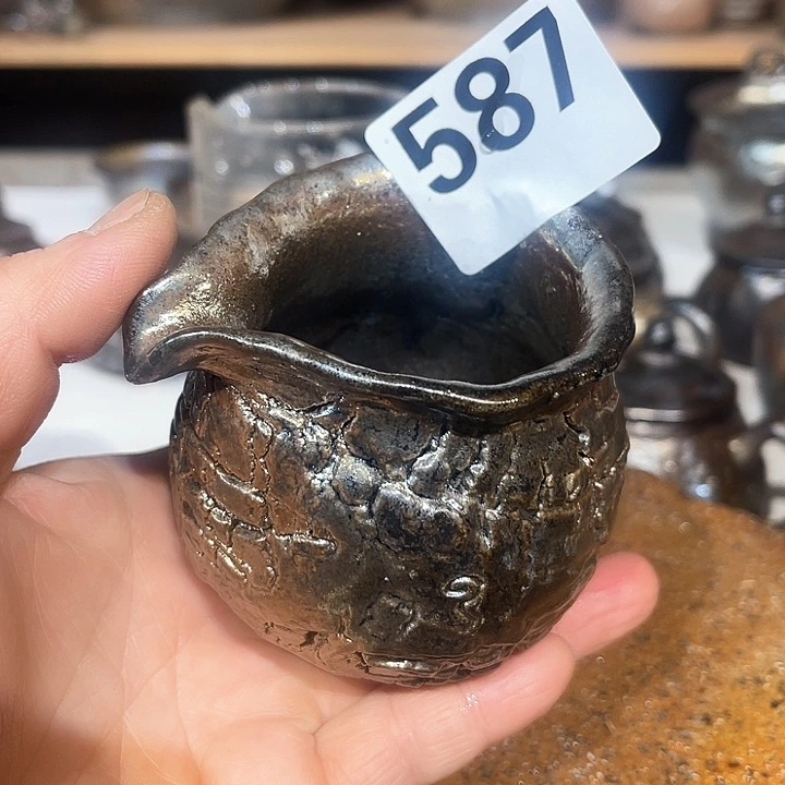 杯高温柴烧陶泥公杯