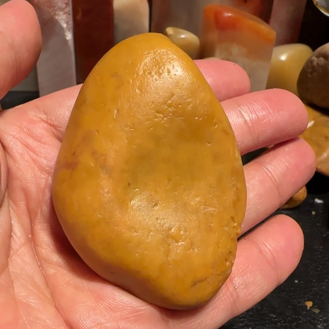 老挝石田黄原石，