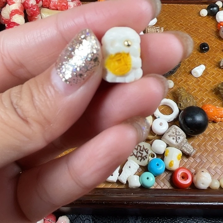 鹿骨手串/手链驼骨81，暇