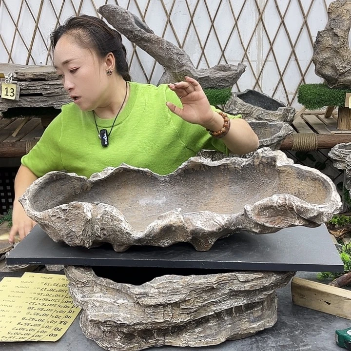 盆景盆异性花盆鱼缸p1-022
