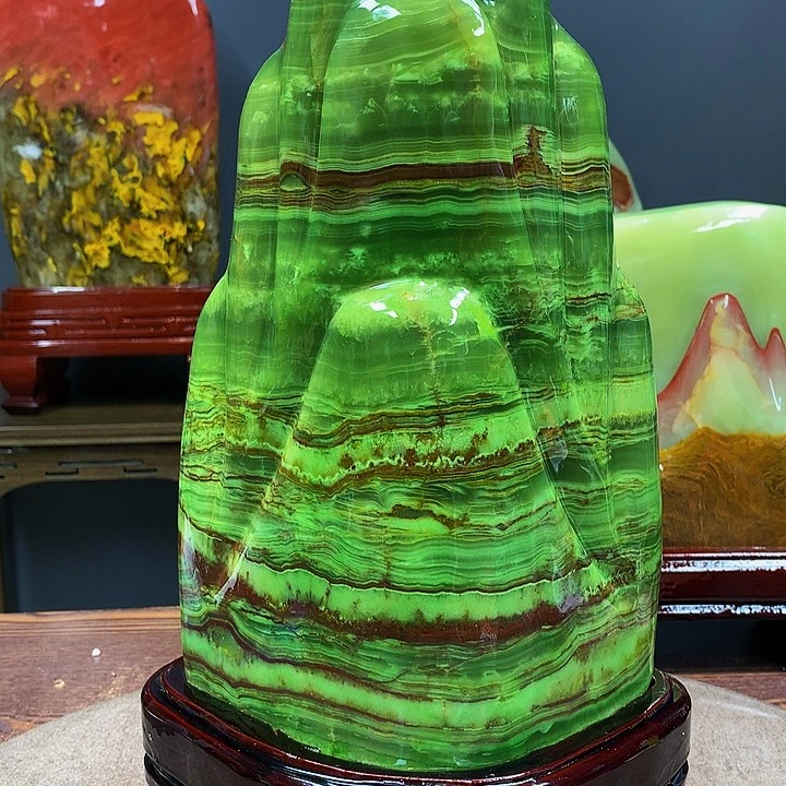 石材靠山摆件家居