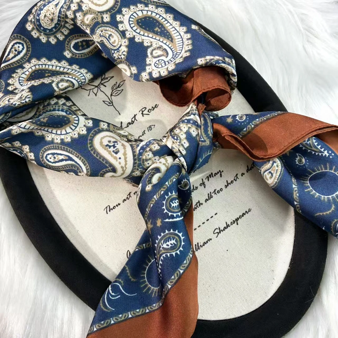 远远（YY2201）薄款不掉色通用仙女风丝巾灰色蝴蝶