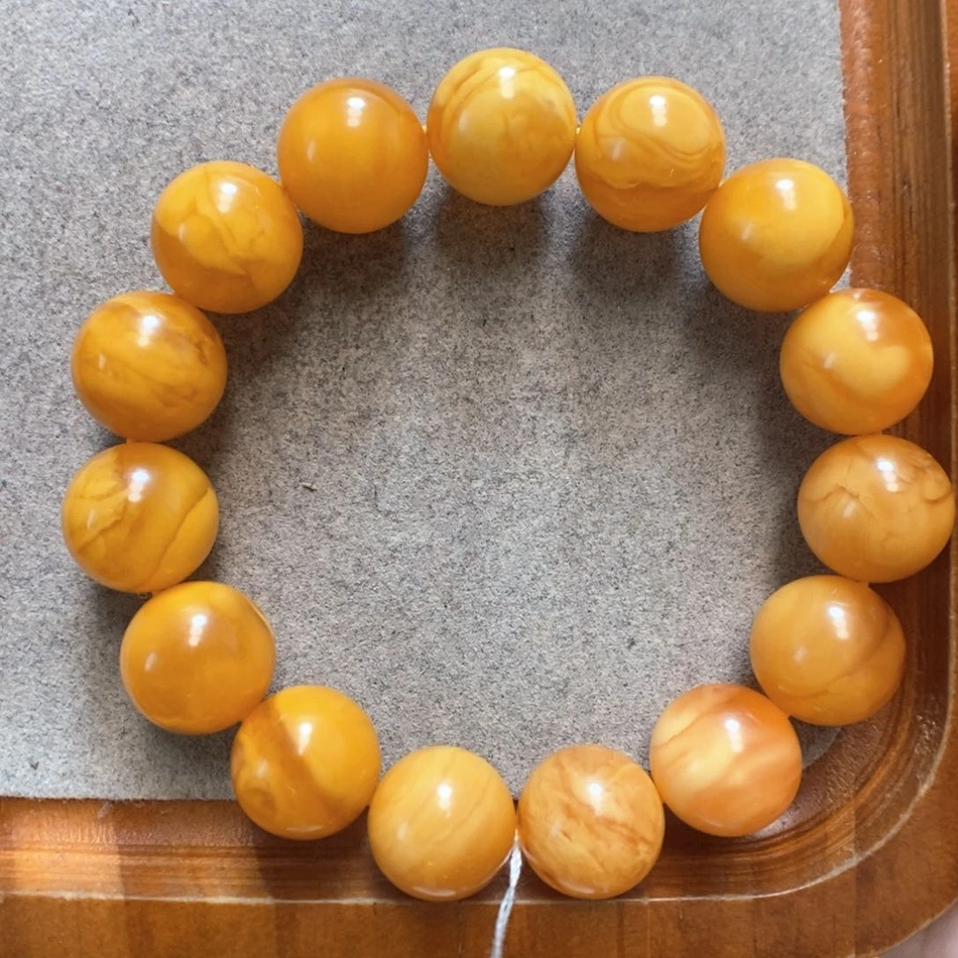 未镶嵌蜜蜡手串蜜蜡手串