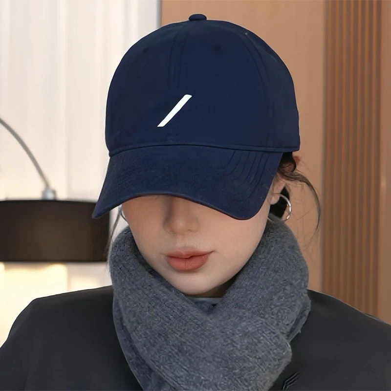 2025新款休闲刺绣棒球帽春夏硬顶大头围百搭显瘦遮阳帽