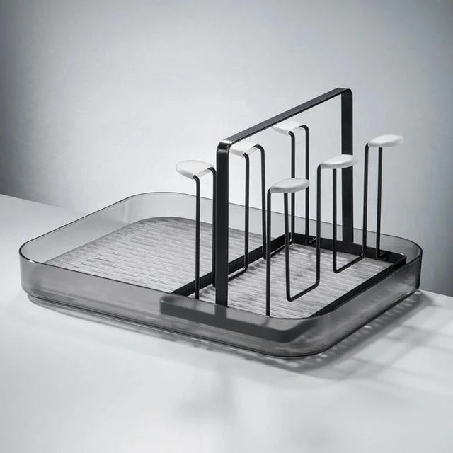 北欧杯架置物架家用倒挂沥水杯架客厅玻璃杯子收纳架放茶杯沥水盘