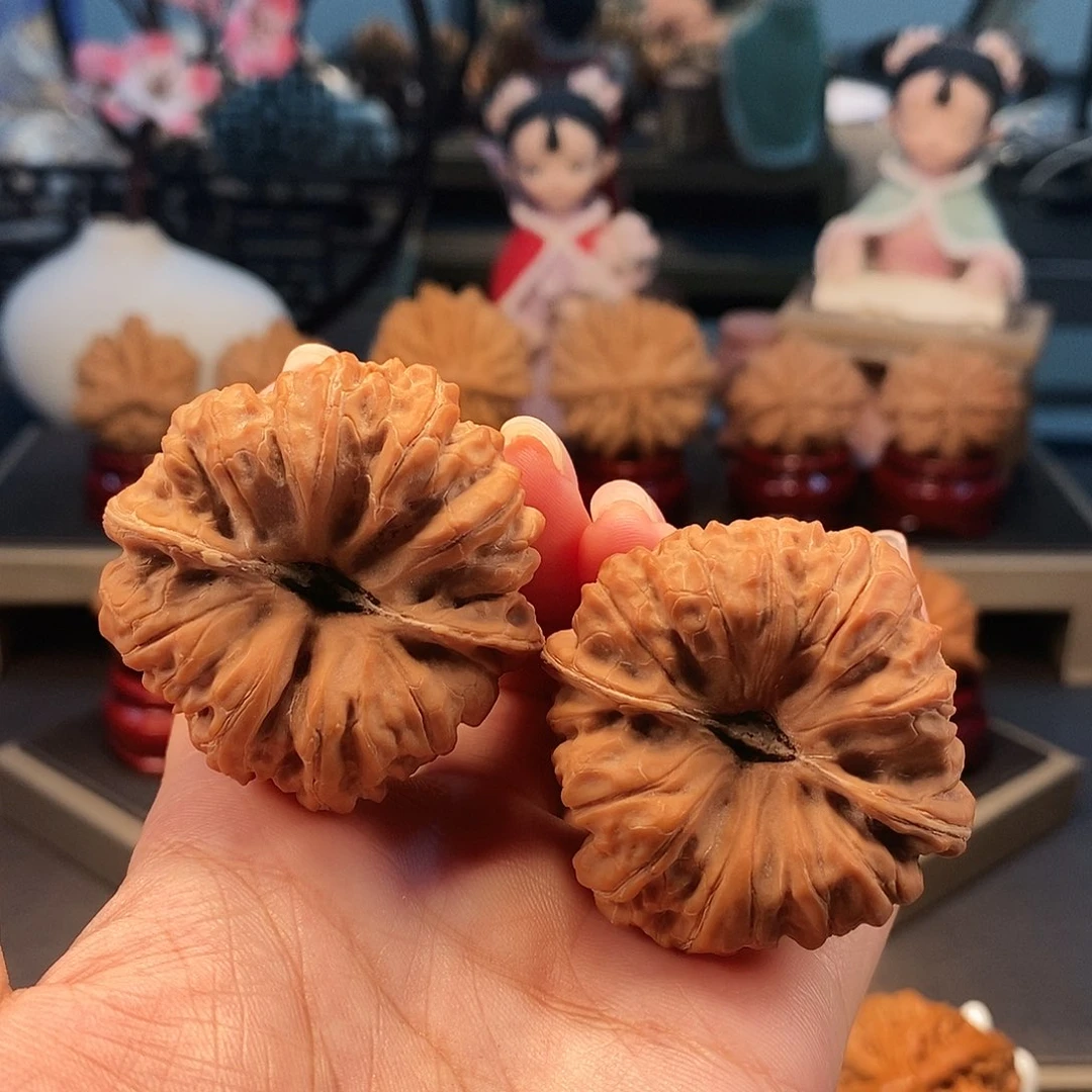 文玩核桃把件43全品平谷凹底