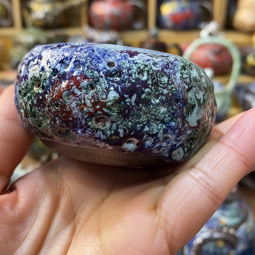 粗陶柴烧志野茶器