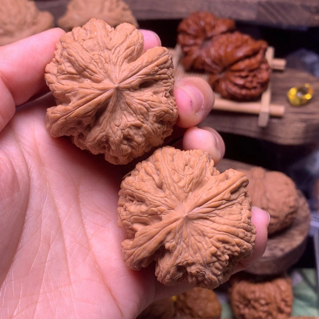 文玩核桃把件46粗筋全品