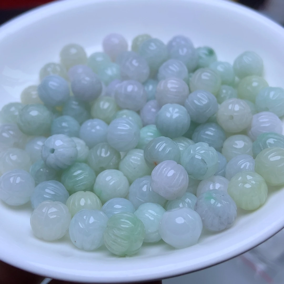 未镶嵌手链翡翠卡8.7冰莲花22个单圈